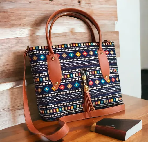 BEAUTIFUL IKKAT DESIGN SLING BAGS Additional Image