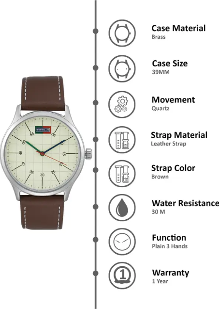 Analog Watch - For Men PE000011B#JustHere Additional Image