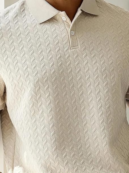 Trillion Jaqquard Men's Polo T Shirt for Men (Polyester Blend | Regular Fit) Additional Image