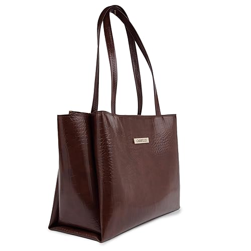 Carrylux Large Capacity Croco Pattern Tote Bags For Womens Big Purses And Handbags Ladies Big Shoulder Bag Additional Image