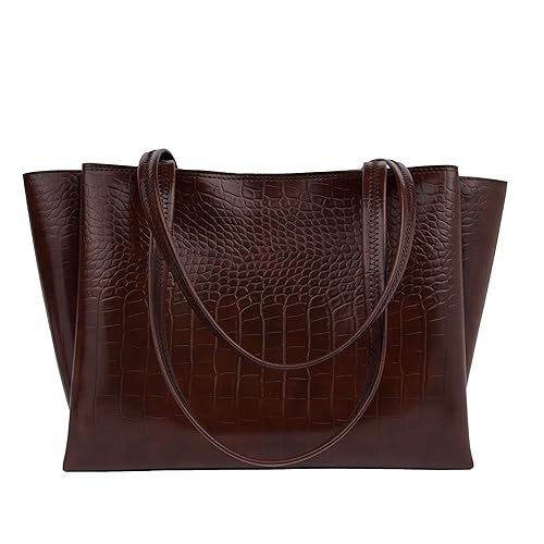 Carrylux Large Capacity Croco Pattern Tote Bags For Womens Big Purses And Handbags Ladies Big Shoulder Bag Additional Image