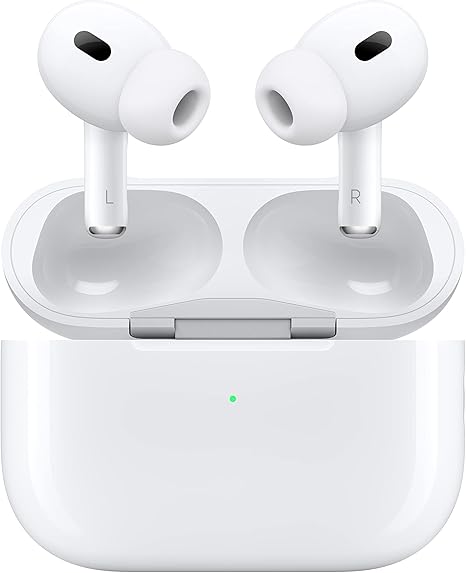 Apple AirPods Pro (2nd Gen) Wireless Earbuds, Up to 2X More Active Noise Cancelling, Adaptive Transparency, Personalized Spatial Audio MagSafe Charging Case (Lightning) Bluetooth Headphones for iPhone Additional Image